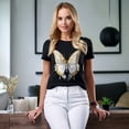 thumbnail image 2 of Butterfly shirt, Shirt with Butterfly, Tee Shirt with Antique Butterfly, 2 of 18