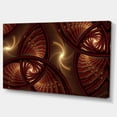 thumbnail image 2 of Motif Fractal Symétrique Marron - Impression sur Toile Florale, 2 of 3