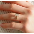 thumbnail image 4 of Solitaire Brilliance Dainty 2.50CT Radiant Cut Moissanite Solitaire Engagement Ring 10k Yellow Gold, Ring Size 9.5, 4 of 7