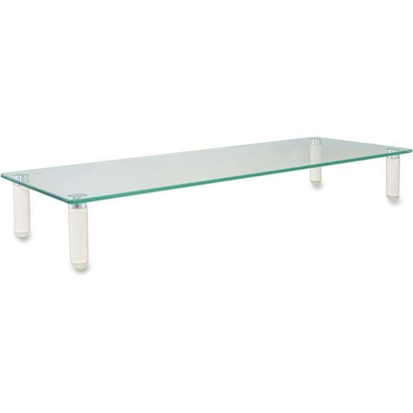 Monitor Riser Glass, White