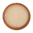 thumbnail image 2 of Bandeja de ratán Soledad para servir Madera de cerezo 40 cm Diámetro, 2 of 7