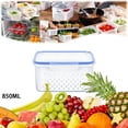 thumbnail image 3 of EGNMCR Storage Bins, Storage Containers 4 In 1 Food Storage Container Produce Containers For Fridge Household Transparent Plastic Food Storage Box-Including Basket Refrigerator Freshness, 3 of 5