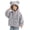 Gray, variant on OGLCCG Girls Fuzzy Fleece Jacket Full-Zip Long Sleeve Sherpa Jacket with Ear Hooded Warm Winter Coat for Girls(Blue,5-6 Years)