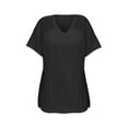 thumbnail image 5 of Seductiva Basic T Shirts for Women's Summer Casual Tops Short Sleeve V Neck Shirts Trendy 2025 Cute Ladies Blouses Business Outfits Comfy Casual Vacation Workout Clothes Women Shirts Summer, 5 of 5