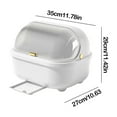 thumbnail image 4 of PPgejGEK Kitchen Drainage Rack with Lid Chopsticks Storage Box Household Floor Drainer Dish Drying Rack 35x27x29cm/13.78x10.63x11.42in, 4 of 9