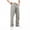 A015_Light Gray, variant on Men's Linen Pants 2025 Summer Beach Elastic Drawstring Waist Yoga Pants Linen Trousers for Work Business