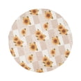 thumbnail image 2 of jifeng Flower Table Cloth Elastic Table Cover Rustic Tablecloth Protector for Buffet Coffee Party Celebration Banquet Dining Room 60 Inch, 2 of 7