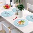 thumbnail image 6 of Ryvnso Cute Turtle Round Plate Mats Dining Table Placemat Set of 4 for Holiday Decoration, 6 of 7