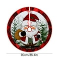 thumbnail image 3 of 35-Inch Fabric Christmas Tree Skirt - Holiday Decoration for Indoor Party, 3 of 6