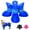 Blue, variant on Didog 4pcs Rubber Waterproof Small Medium Large Dog Shoes Pet Puppy Paw Protector Anti Slip Rain Boots/Non-Slip Snow Booties  Black /Blue/Pink
