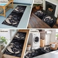 thumbnail image 5 of 2'x6' Rug Runners for Hallways Kitchen, Cute Dog Non Slip Entryway Beside Floor Carpet Runner, Black Pet Retro Picture Washable Laundry Room Bedroom Throw Rugs Mat for Family Pet, 5 of 8