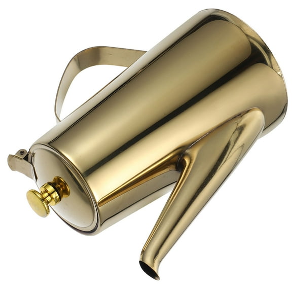 LOLIPPYY Stainless Steel Oil Dispenser for Home Use Golden Color User Friendly Design 1 5L