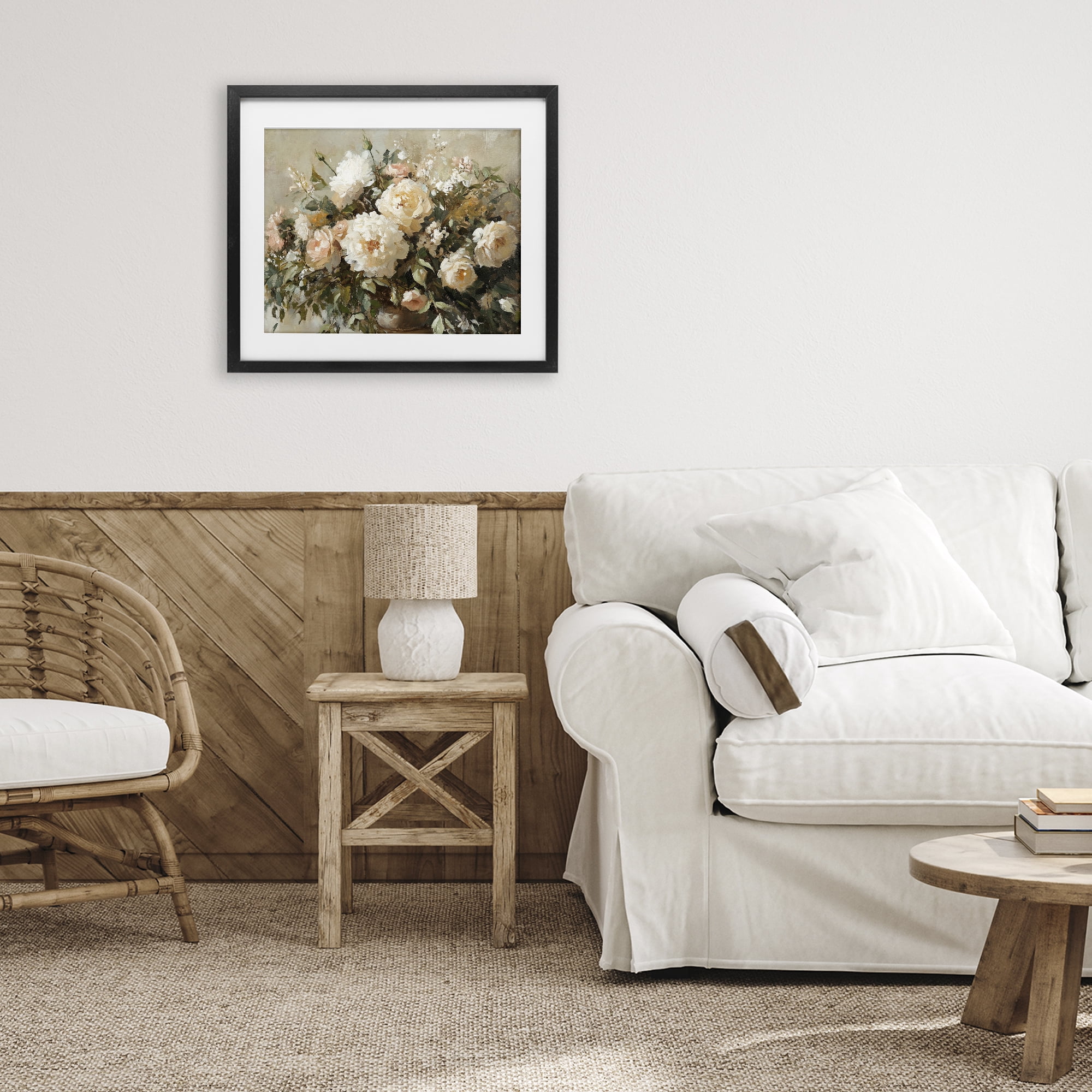Stupell Industries Secret Garden Arrangement Black Framed Print Under Glass, design by Heidi Kuntz