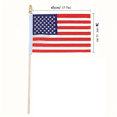 thumbnail image 3 of LSLXA 12/24/50/100Pc Small American Flags On Stick Us Handheld Stick Flags For Patriotic, Indoor And Outdoor, Party Decorations, 3 of 4