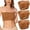 Coffee, variant on Tank Tops Strapless Convertible Bralette Non Padded Bandeau Sports Bra Seamless Basic Layer Tube Top Camisole Tops for Women,White,5XL