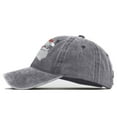 thumbnail image 6 of GBSYEWXS Men Baseball Cap Christmas All-Season Cartoon Print Washed Distressed Hat Grey, 6 of 6