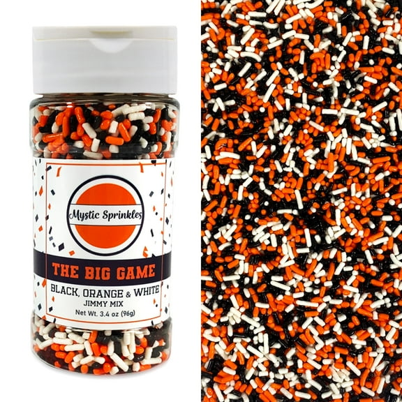 Mystic Sprinkles The Big Game: Black, Orange & White Jimmy Mix 3 oz Bottle