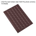 thumbnail image 3 of Unique Bargains Photo Corner Sticker PVC Self Adhesive Picture Mounting Label Brown 10 Sheets/1020 Pcs, 3 of 5