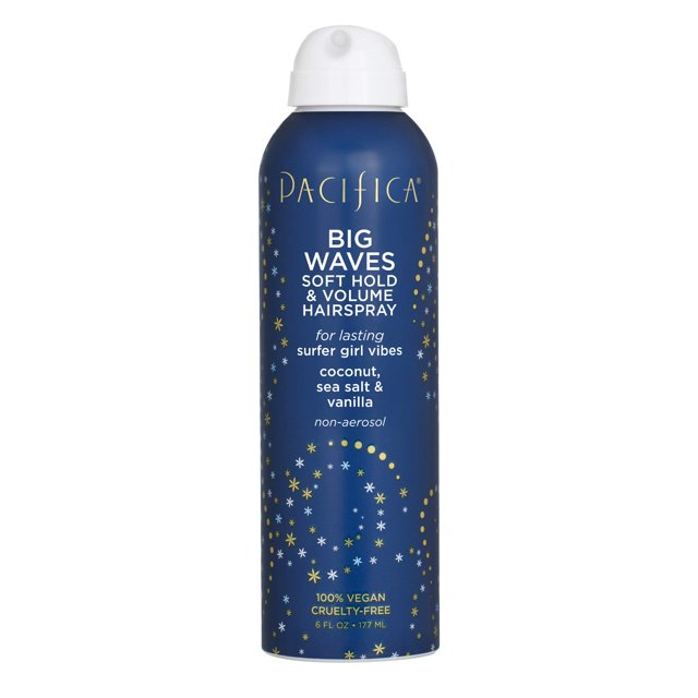 Laca para el cabello Pacifica Big Waves, coco, sal marina y vainilla 200 ml