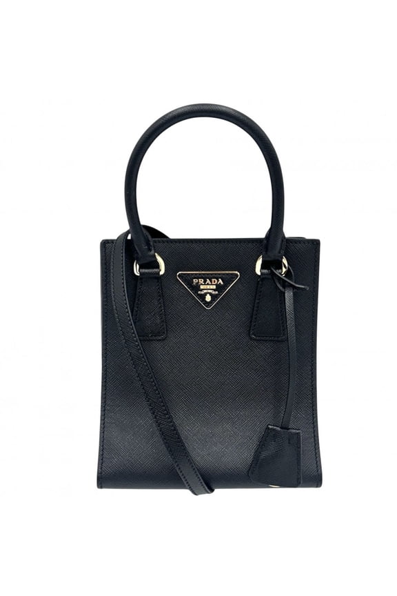 Pre-Owned Prada Women's Triangle Logo Mini Tote Bag, Handbag, Shoulder Crossbody PRADA 1BA358,...