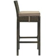 thumbnail image 4 of Modway Conduit Outdoor Patio Wicker Rattan Bar Stool in Brown Mocha, 4 of 4