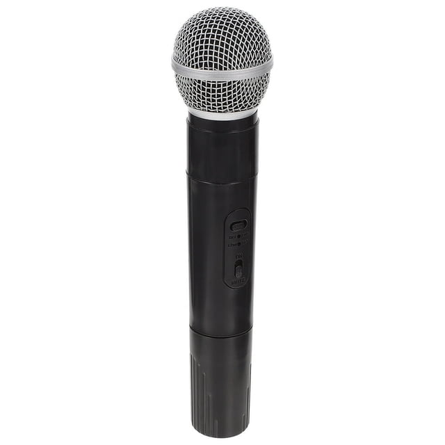 HLONK 1 Pce Microphone Simulé Plastique Micro Simulé Faux Micro Jouet (Noir)