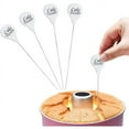 thumbnail image 5 of NANDIYNZHI meat thermometer Cake Tester Stainless Steel Cake Skewer Kitchen Cake Tester Probe Skewer Pin Needle Reusable Long Metal Baking Pick Sticks Tool candy thermometer food thermometer, 5 of 7