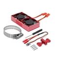thumbnail image 4 of HILABEE Ventilateur de Dissipation de Chaleur pour Moteur de Voiture RC, Kit 22000RPM Réglable, Pièces de Réparation Professionnelles Robustes, Installation Facile, Ventilateurs Doubles de Refroidissement, Rouge, 4 of 9