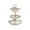 Clear, variant on Red Tiered Serving Tray 3 Layer Dessert Stand For Party Snacks Appetizers Fruit Candy Display Coffee Table Centerpiece 9.45X9.45X2.36 Inches 0.88Lb 1Pc