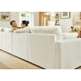 thumbnail image 4 of HONBAY 111" Sectional Modular Cloud Sofa, Chenille L Shaped Convertible Couch with Storage for Living Room, Beige, 4 of 8