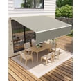 thumbnail image 2 of Manual Retractable Patio Awning,Sun Shade Awning with Manual Crank Handle,Adjustable Window Door Shelter Awning with Heavy Duty Aluminum Frame Polyester Fabric for Patio/Balcony/Yard, 2 of 8