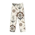 thumbnail image 4 of Balery Men'S Anchor With Rope Pants,Sleepwear Pants,Pajama Pants,Pj Bottoms Drawstring And Pockets-Small, 4 of 9