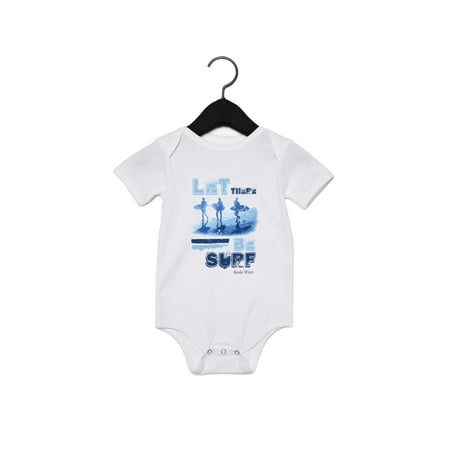 

Let There Be Surf Babies White Onesie