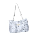 thumbnail image 3 of Bolso tote para mujer, bolso de hombro moderno y ligero para el trabajo, el ocio y las compras. Azul, 3 of 9