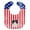 Black & White, variant on Patriotic USA Pekingnese Black Baby Bib