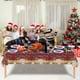 thumbnail image 1 of Manteles, Manteles, Manteles de tela, Mantel desechable de PVC con estampado navideño, Decoración para fiestas, Un mantel, 1 of 7