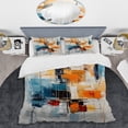 thumbnail image 2 of Designart "Retro Reflections Colorful Mid Century Vibes III" Abstract Bedding Covert Set - Abstract Midcentury Multi-Color Mid-Century Bed Set With 2 Shams, 2 of 6