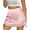 Light Pink, variant on Weardear Silk Skirts for Women 2025 Summer Mini Skirt Elastic High Waisted A Line Skirt with Zipper