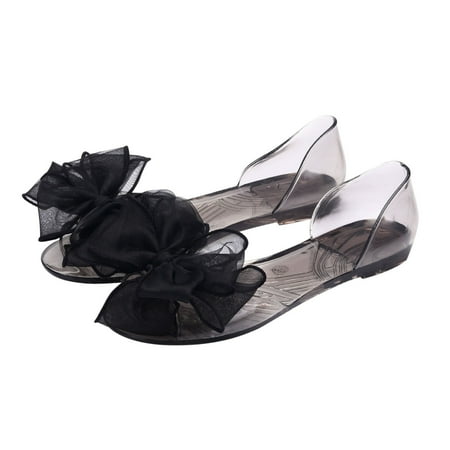 

Cathalem Shoes Beach Women s Jelly Soft Flower Fashion Shoes Sole Shoes Sandals Flat Casual Women s S Slippers Women Size 8 Black 7.5