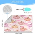thumbnail image 2 of Ironing Mat Portable Ironing Blanket for Table Top Travel Ironing Pad for Washer Dryer 27.6" x 47.2" Pink and Peach-colored Pumpkins, 2 of 6