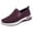 Purple, variant on Women's Woven Orthopedic Sneakers Arch Support Breathable No Slip Diabetes Foam Walking Sport Shoes