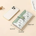 thumbnail image 2 of Porte-monnaie Élégant Portefeuille Floral Élégant pour Femmes Léger Porte-Cartes Compact avec Poche Zippée Sécurisée et Design Minimaliste pour Usage Quotidien, 2 of 3