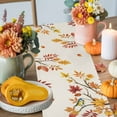 thumbnail image 4 of Hello Fall Cotton Linen Table Runner, Washable Table Runners for Kitchen, Dining Room, Holiday, Home Party Table Decor, 13x108 Inches, 4 of 9