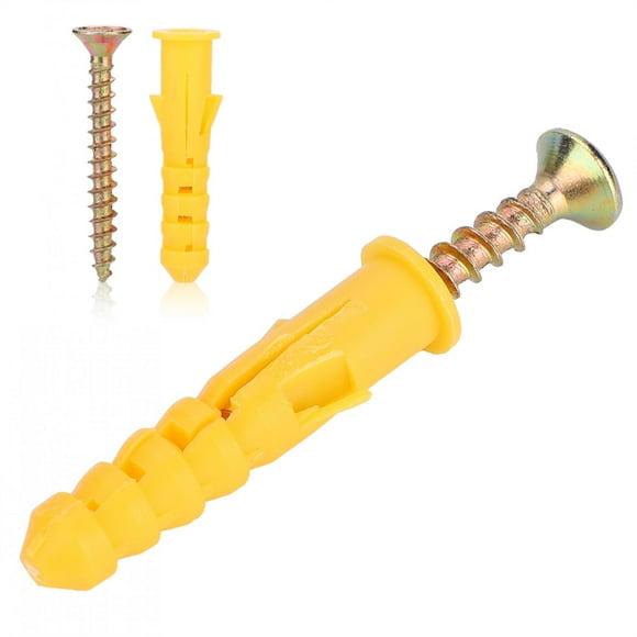 Taco de expansión para pared, Taco de expansión de plástico para pared, tornillos autoperforantes, tornillo de plástico para pared, integración perfecta