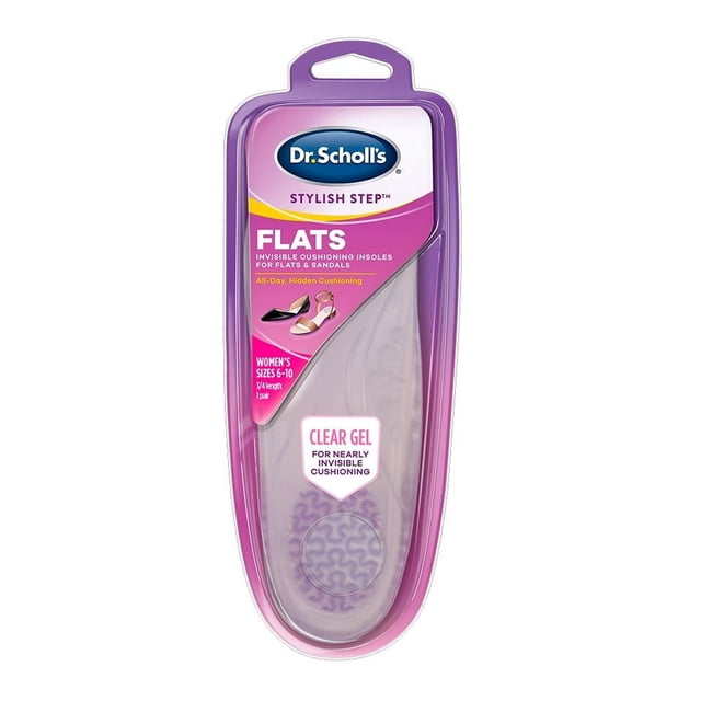 Plantilla Dr. Scholl's para flats de gel talla 6 a 10 para mujer 1 par