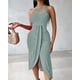 thumbnail image 2 of Vestido largo halter CHICME con aberturas y corte calado verde talla M, 2 of 7