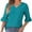 Light Blue, variant on SHE IS Womens 3/4 Sleeve Tops, Womens Long Sleeve Graphic V Neck Business Casual Tops for Women 3/4 Sleeve Blouses for Women Long Sleeve Dressy Vintage Shirts for Women