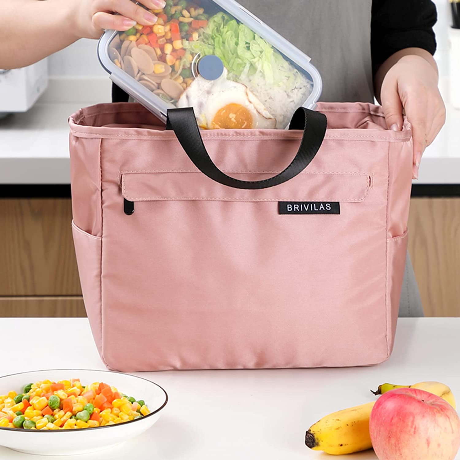 Alyvisun Sac Isotherme Repas, 7L Réutilisable Etanche Carrée Lunch Box