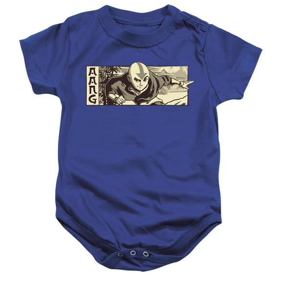 Avatar The Last Airbender Illustrated Aang Unisex Infant Snap Suit for Baby