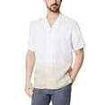 thumbnail image 3 of Tasso Elba T-shirts Col Rond en Lin, Blanc, Petit, 3 of 5